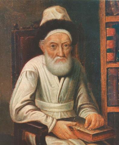 color protrait of the Tzemach Tzedek.